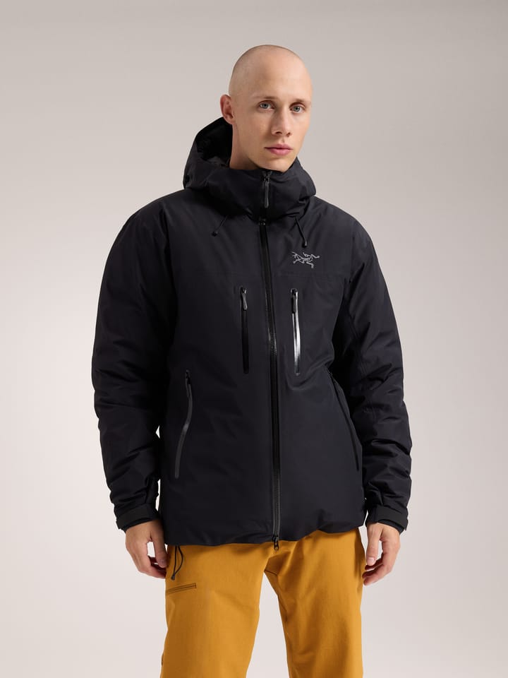 Black insulated jacket mens on sale